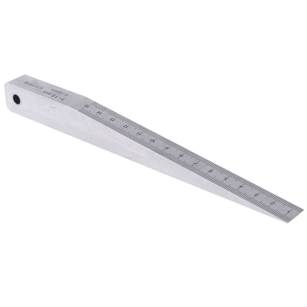 MOMOJIA Practical Taper Gauge Gage Welding Wedge Feeler Gauge Hole Measure Tool 1-15mm 0.5-10mm 0.4-6mm Woodworking Caliper