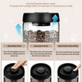 thumbnail image 3 of Sekonow Vacuum Coffee Canister for Coffee Bean Storage, 1.2L/40.6oz Airtight Coffee Storage Container, Glass Manual Vacuum Seal Coffee Container with Scoop, 3 of 7