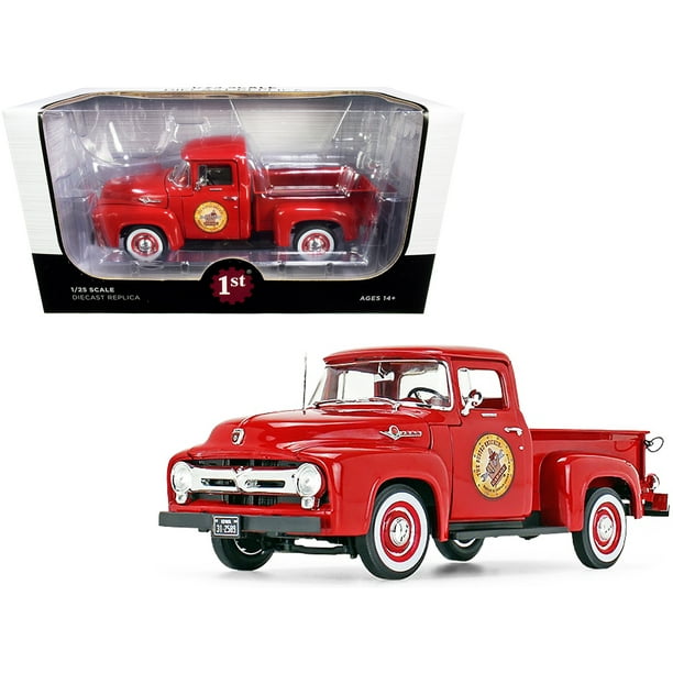 1956 Ford F 100 Pickup Truck Vermillion Red The Busted Knuckle Garage 1 25 Cast Model Car By First Gear Com 1956 Ford F 100 Pickup Truck Vermillion, Busted Knuckle Garage Sidney New Year