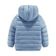 thumbnail image 4 of KAUOD Kids Boys Quilted down Jackets Lightweight Warm Zip up Hooded Puffer Coats Toddler Plain Soft Windproof Outwear, 4 of 9