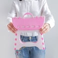 thumbnail image 2 of Taburete plegable de plástico para niños y adultos, herramienta portátil para actividades al aire libre (rosa), 2 of 2