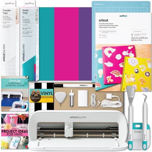 Open Box Cricut Joy Xtra Electric Die-Cutting Machine, Multi-Function Cutter with Bluetooth, Compact Design, Accessory Bundle Included