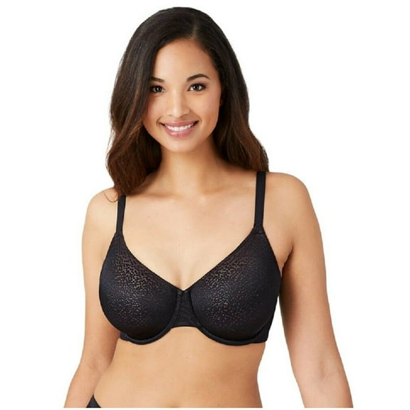 Wacoal Women's Back Appeal Underwire Bra, Black, 34DD