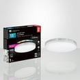 thumbnail image 2 of Xtricity - Round Ceiling Light with Integrated LEDs, 11" Diameter, 3 Color Options, From the Valerio Collection, Nickel, 2 of 3