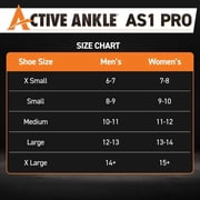 Active AS1 Pro Lace-Up Ankle Brace, Adjustable, White, Large