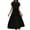 Black, variant on Womens 2 Piece Skirt Sets Fashions Short Sleeve Crewneck Top and Midi Skirt Set with Pockets Summer Casual Matching Outfits