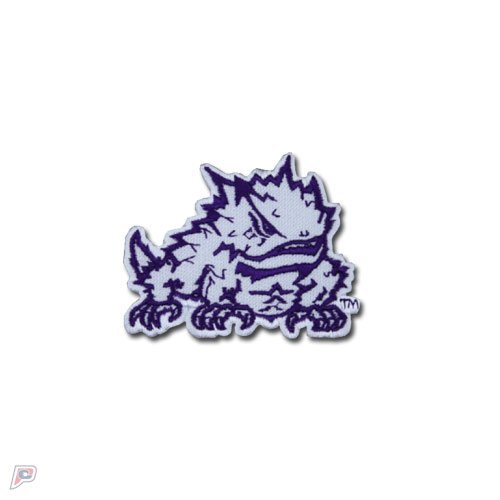 TCU Horned Frogs Primary Logo Iron On Embroidered Patch Small