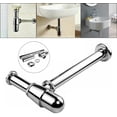 thumbnail image 4 of Sifón de fregadero de acero inoxidable, tubo de sifón a prueba de olores para lavabo, Metal Universal JAMW Sencillez, 4 of 5