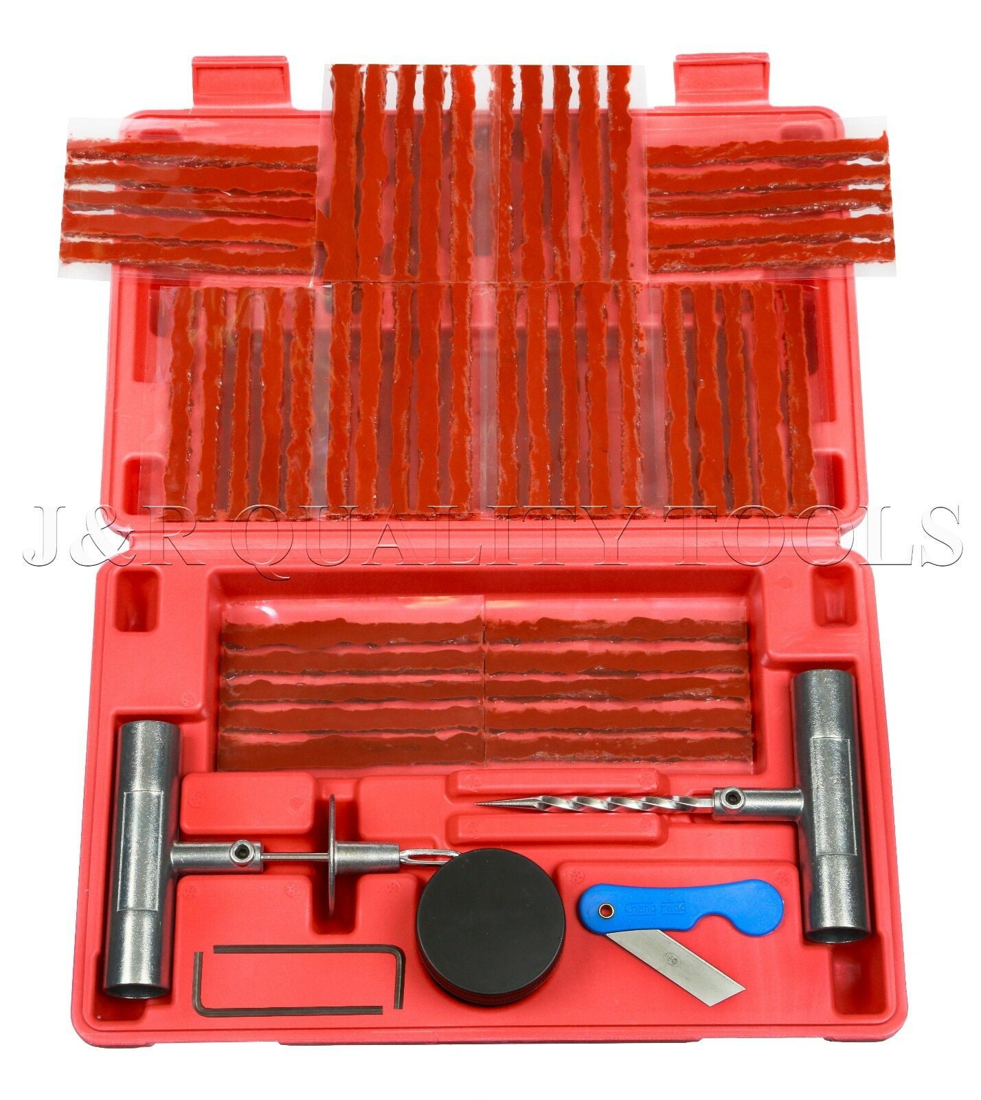 57pc Tire Repair Kit DIY Flat Tire Repair Car Truck Motorcycle Home
