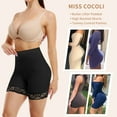 thumbnail image 6 of MISS COCOLI Womens Butt Lifter Padded Lace Panties Tummy Control Underwear Smoothing Hip Enahncer Body Shaper Boyshorts, 6 of 7