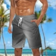 thumbnail image 2 of ZCFZJW Mens Swim Trunks Quick Dry Swimwear Summer Tie Dye Gradient Print Hawaiian Swimming Beach Shorts with Pocket Bathing Suits for Men Gray XXXL, 2 of 5