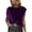 Purple, variant on Womens Pullover Casual Fashion Korean Velvet Comfort Long Sleeve Elegant Basic Crop Tops for Women,Purple,S