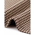 thumbnail image 5 of INSPIRE CHIC Houndstooth Work Dress for Women 3/4 Sleeve Boat Neck Plaid A Line Business Casual Dress S Brown Apricot, 5 of 6