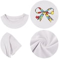 thumbnail image 6 of CPNG Children's Girls and Boys T Shirt Autism Awareness Bow Puzzle Print Loose Fit Tees Summer Casual Crew Neck Short Sleeve T-Shirt, 6 of 8