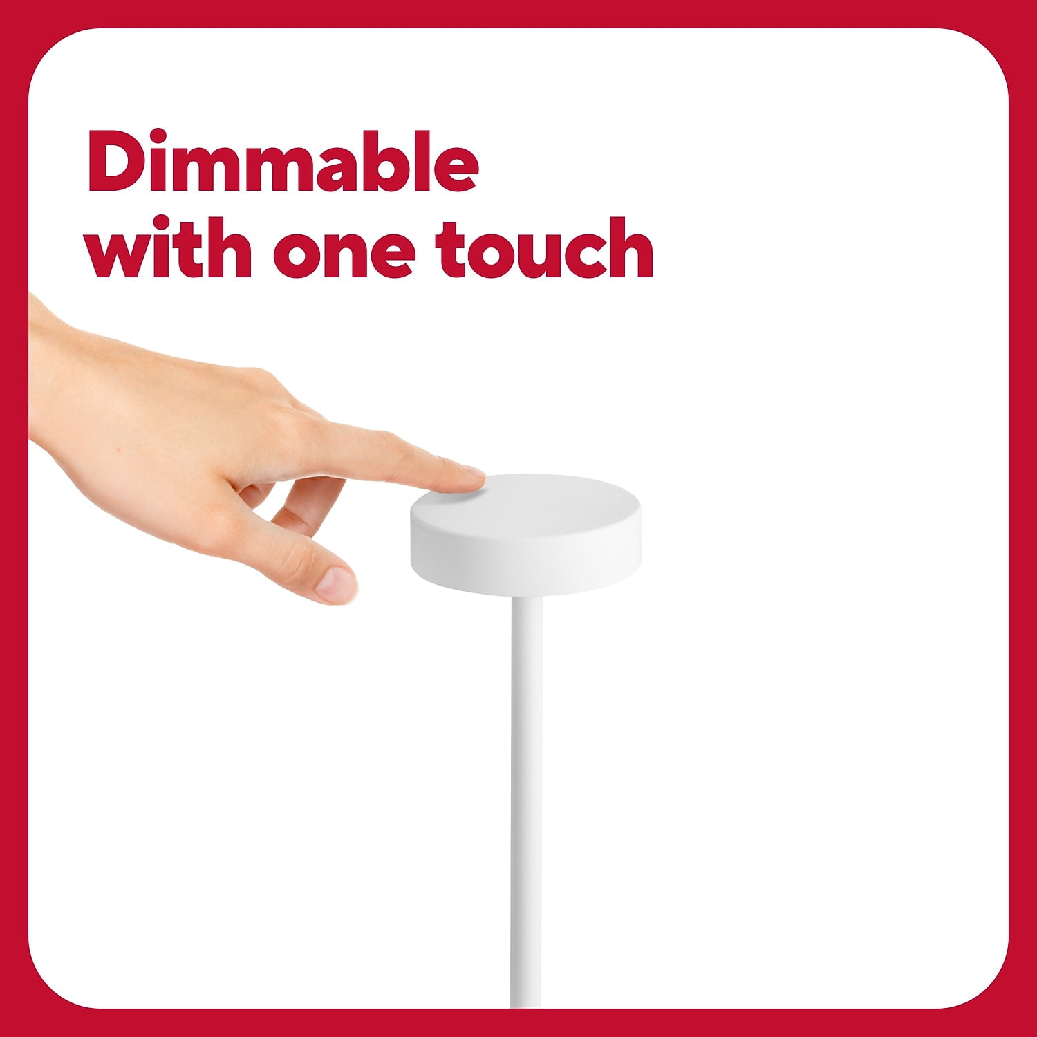 Staples TRU RED LED Desk Lamp 13.5" White Metal (TR61986)