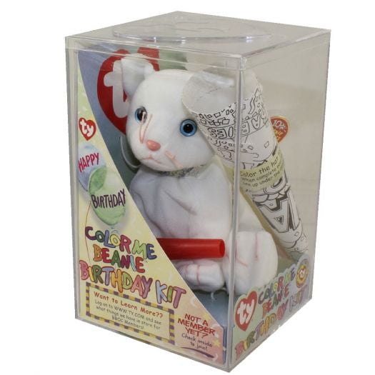TY Beanie Baby COLOR ME BEANIE **THE CAT** (Complete Kit)