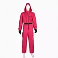 thumbnail image 1 of Money House cosplay costume Dali Dali mask red jumpsuit Halloween performance costume, 1 of 3