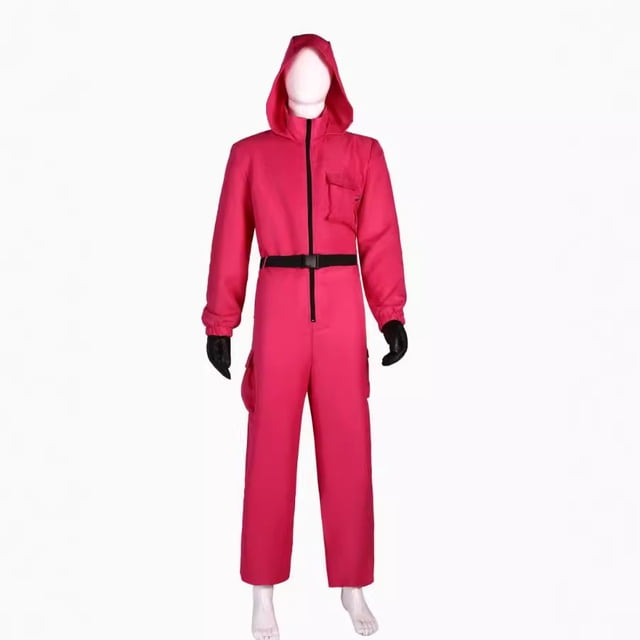 Money House cosplay costume Dali Dali mask red jumpsuit Halloween performance costume