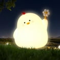Flower Chicken Cute Night Light,3 Level Dimmable Night Light
