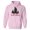 Pink, variant on Santa-Squatch Hoodie Sweatshirt Unisex Large White