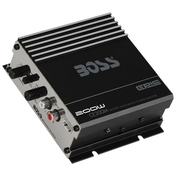 BOSS AUDIO SYSTEMS CE200M Chaos Épique Amplificateur de Puissance Monobloc de 200 Watts Mini-Mosif