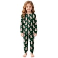 thumbnail image 5 of Xyant Kid Christmas Pajamas, Boys Girls Long Sleeve Soft Cotton Pjs Set Toddler 2 Piece Sleepwear Size 8-9 Years, 5 of 7