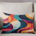 thumbnail image 3 of Vintage Geometric Throw Pillow Cover 20 x 26 Inch Decorative Pillow Cover Colorful Contemporary Minimalist Lumbar Pillowcase Seasonal Rectangle Cushion Case for Couch Sofa Bed Living Room, 3 of 7