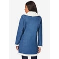 thumbnail image 2 of Roaman's Women's Plus Size Sherpa-Lined Denim Jacket, 2 of 6