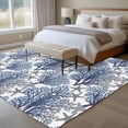 thumbnail image 4 of 6'x9' Area Rugs, Navy Blue Coral Coastal Indoor Outdoor Area Rug for Living Room Bedroom, Summer Beach Starfish Nautical Washable Bathroom Rugs Kitchen Floor Carpet Mats Home Decor Aesthetic, 4 of 8