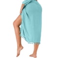 thumbnail image 3 of Sarong Wraps for Women Long Beach Swimsuit Cover Up Swimwear Pareo with Tassels Bikini Skirt Coverup for Bathing Suit, 3 of 6