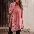 thumbnail image 1 of DPTALR Women Temperament Solid Color Long Sleeved Round Neck Irregular Long Sleeved T-shirt, 1 of 5