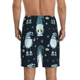 thumbnail image 4 of Lsque Gnome and Snowflakes Mens Sleep Pajama Shorts,Short Pajama Pants, Cotton Ultra-Soft Knit-Medium, 4 of 9