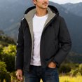 thumbnail image 2 of Men's Autumn And Winter Thickened Outdoor Casual Style Loose Fit Hooded Jacket Coat, 2 of 8