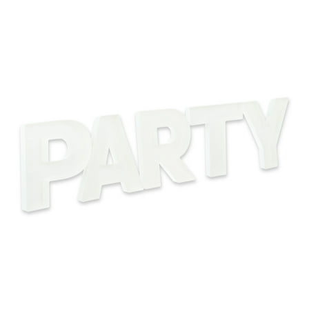 White Plastic Party Letter Trays, 5 Pieces, by Way To Celebrate