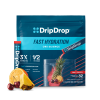 DripDrop Electrolyte Powder Drink Mix for Dehydration Relief Fast, Fruit Punch, 32pk