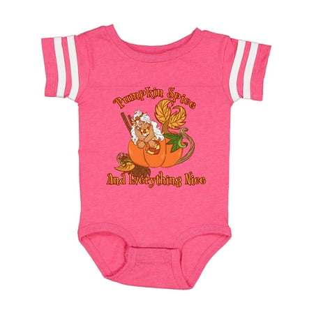 

Inktastic Pumpkin Spice and Everything Nice Mermaid in Pumpkin Gift Baby Boy or Baby Girl Bodysuit