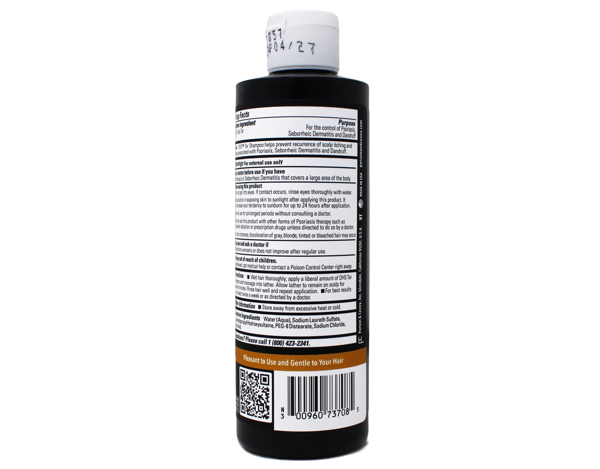 DHS Tar Shampoo, 8 Fluid Ounce