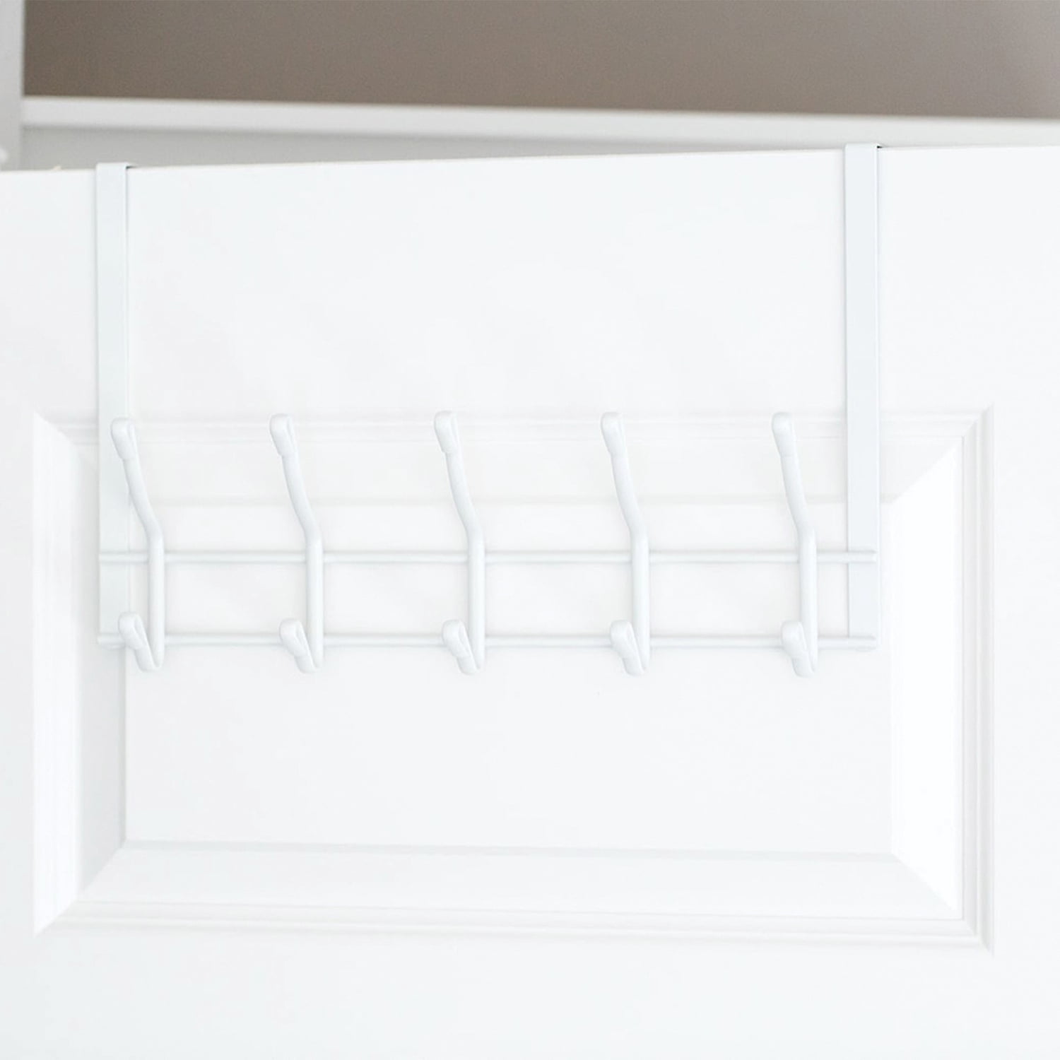 Better Houseware White 2-Tier Over-Door Hook Rack