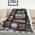 thumbnail image 2 of Christmas Papaw Gifts Blanekt 60" x 50", Gifts for Papaw for Christmas, Xmas Papaw Gifts from Grandkids, Gifts for Papaw from Granddaughter/Grandson, Papaw Birthday Gifts from Grandson, 2 of 6