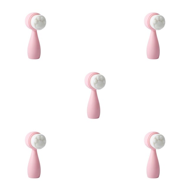 Qarigey Cepillos de limpieza facial cuidado de la piel de poros portátil color Rosa