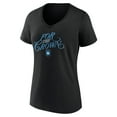 thumbnail image 2 of Women's Black Charlotte FC Hometown Collection Logo V-Neck T-Shirt, 2 of 3