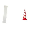 thumbnail image 1 of Pantalla abstracta de lámpara de fuego para sala de estar. Figura moderna de resina con forma de llama. Cubierta de lámpara de pie. Escultura. Adorno, 1 of 8