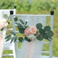 thumbnail image 4 of Outdoor Wedding Venue Atmosphere Layout Decorative Flower Rose Chair Back Flower Chair Decoration Tied Flower, 4 of 18