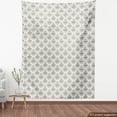 thumbnail image 3 of Damask Sofa Upholstery Fabric by the Yard, Bicolor Repeating Classic Ornament with Ethnic Floral Details and Swirls, Decorative Fabric for DIY and Home Accents, Cocoa Sea Green White by Ambesonne, 3 of 4