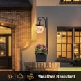 thumbnail image 4 of C Cattleya Solar Outdoor Post Light with Planter and Mosaic Glass Shade, 4 of 7