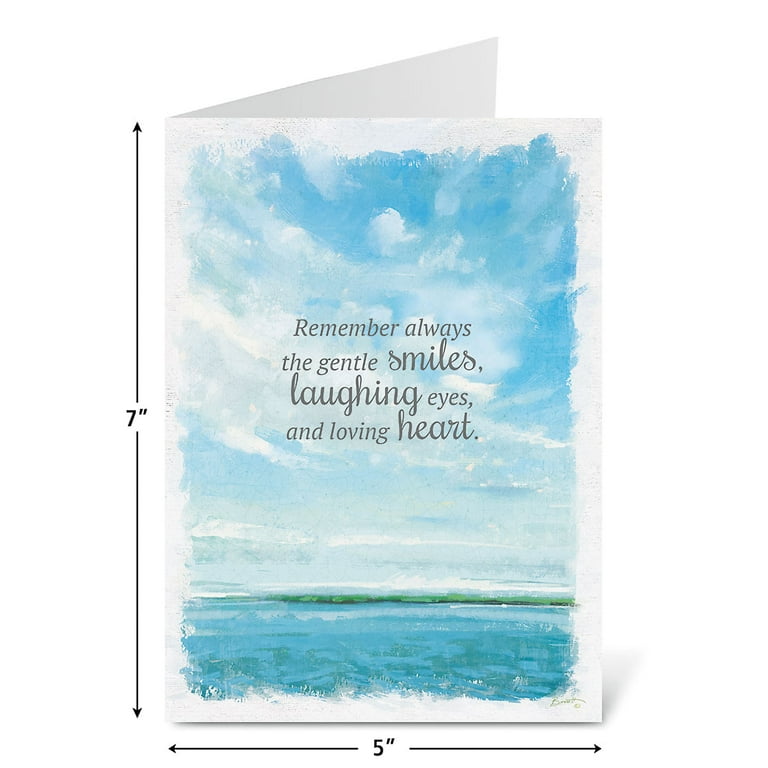 Coastal Sympathy Greeting Cards - Set of 8 , 5