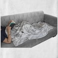 thumbnail image 6 of Zodiac Soft Flannel Fleece Blanket, Visage of Zodiac Sign Leo with Flowers on Hair the King of Forest Horoscope Theme, Cozy Plush for Indoor and Outdoor Use, 50" x 70", Black White, by Ambesonne, 6 of 6