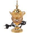 thumbnail image 1 of Middle East Church Electric Censer Metal Incense Burner Vintage 1 Set EU Plug, 1 of 9