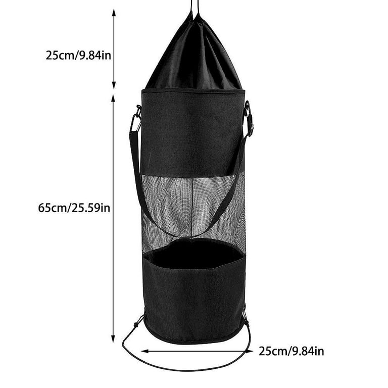 Portable Trash Bag Holder Collapsible Trash Can with 25 PCS Drawstring  Trash Bag