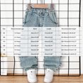 thumbnail image 3 of WXFAZCVU Jeans for Boys Elastic Waist Denim Pants with Pockets School Trendy Streetwear Size 5-6 Years, 3 of 4